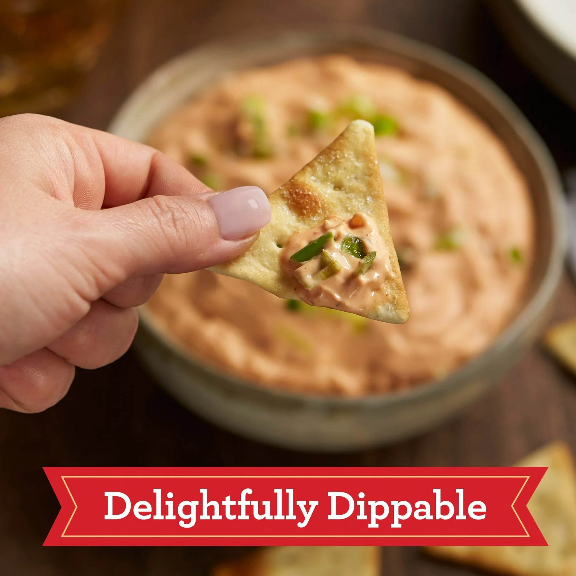 Town House Pita Sea Salt Oven Baked Crackers, Lunch Snacks, 9.5 oz - Image 2