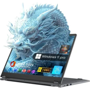 15.6" Touchscreen Laptop,512GB SSD 16GB RAM,Windows 11 Pro,360° Foldable 2 in 1 NoteBook Computer,AMD Ryzen R3 3200U(Up to 3.5 GHz),Office 365,Blacklit Keyboard,FHD Display