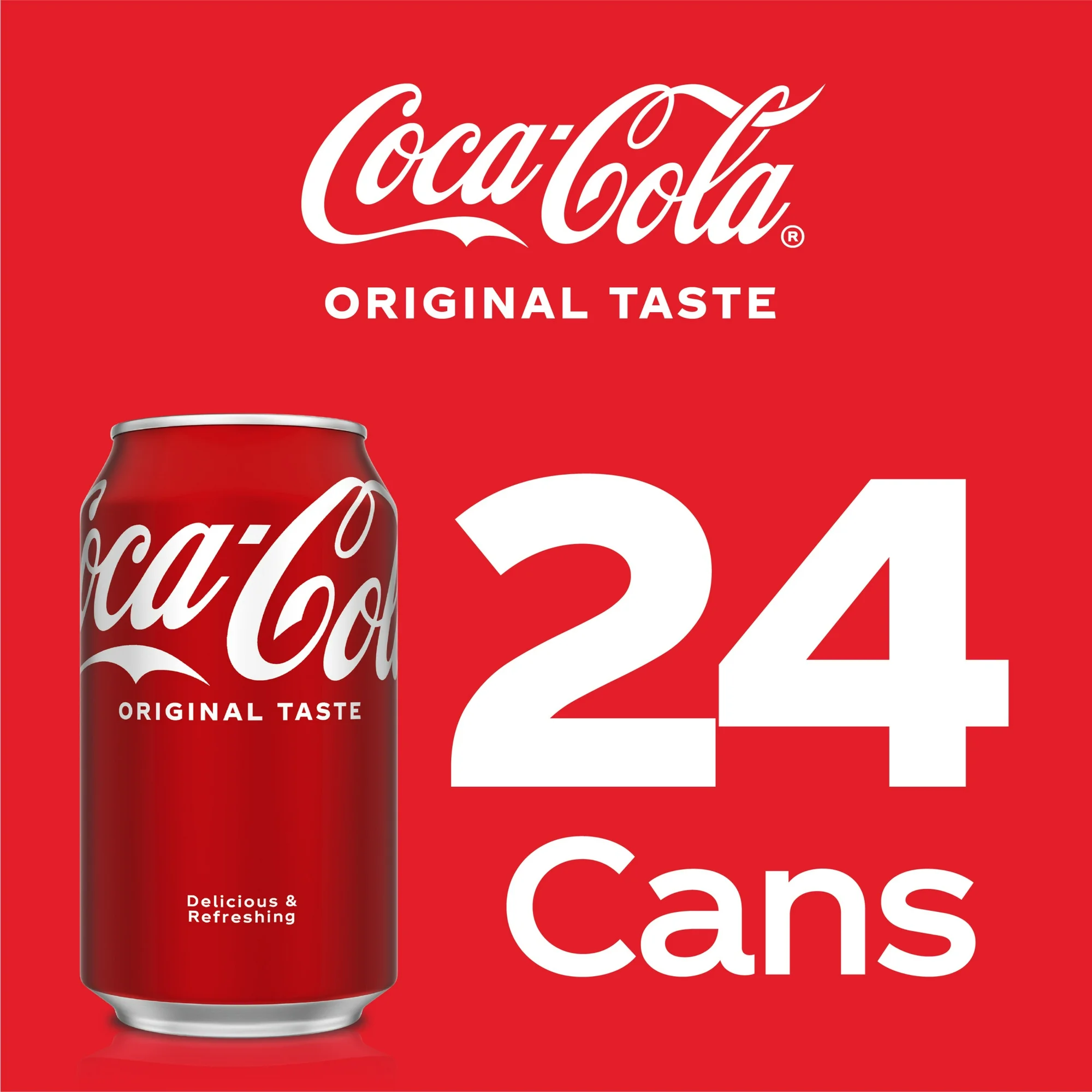 Coca-Cola Classic Soda Pop, 12 fl oz Cans, 24 Pack - Image 4