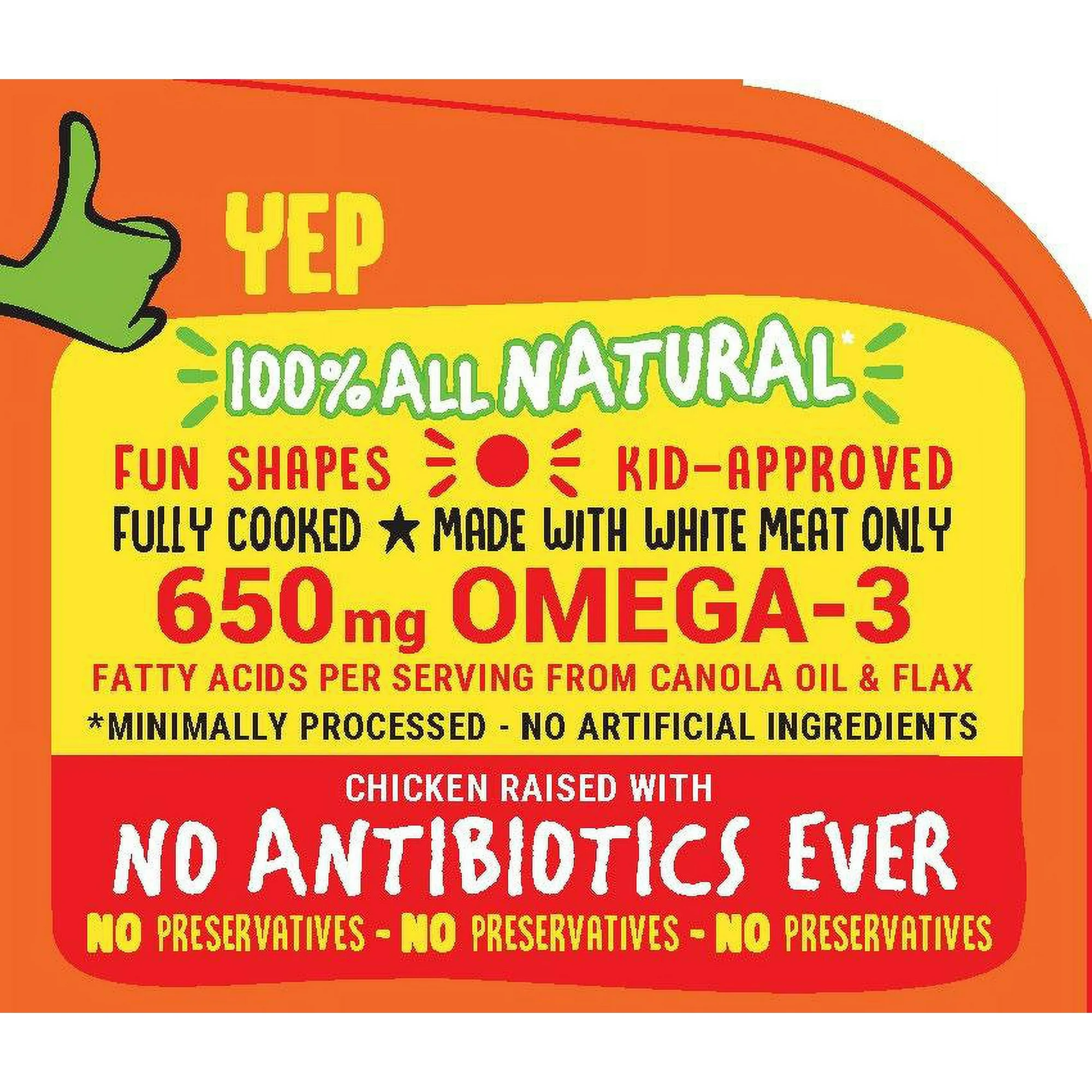 Yummy All Natural Dino Buddies, Dinosaur Shaped Nuggets 48 oz Fully Cooked Frozen - Image 4